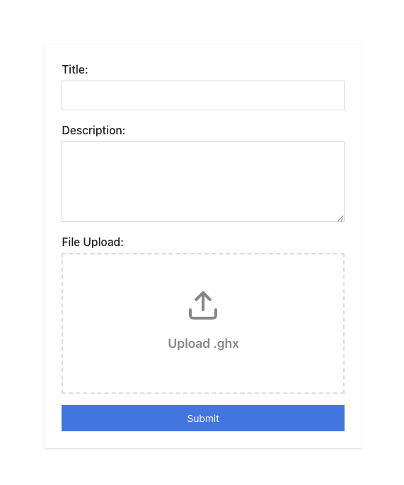 Snippet upload window